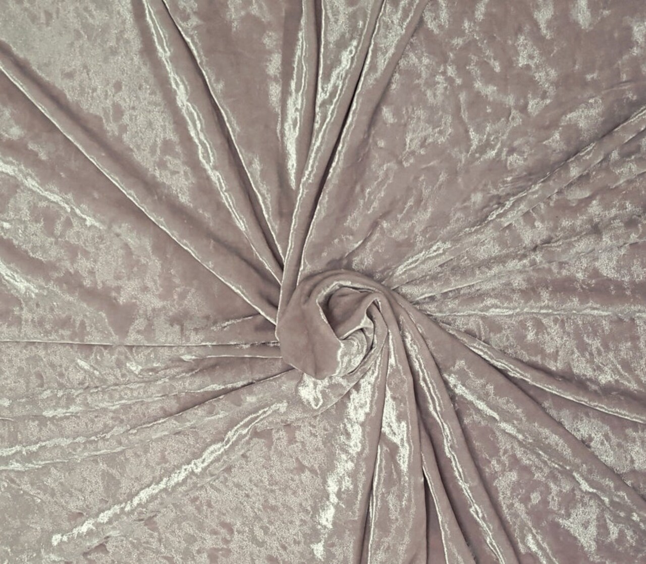 1 Yard Lavender Crushed Stretch Velvet Fabric Soft Shiny Fabric